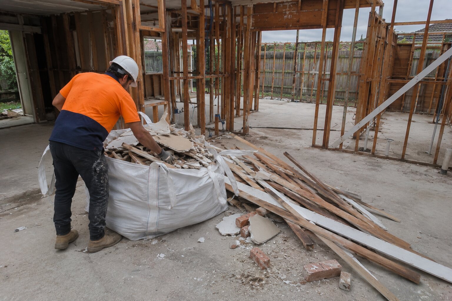 Building site clean-ups